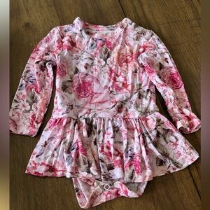 Posh peanut bodysuit twirl dress floral